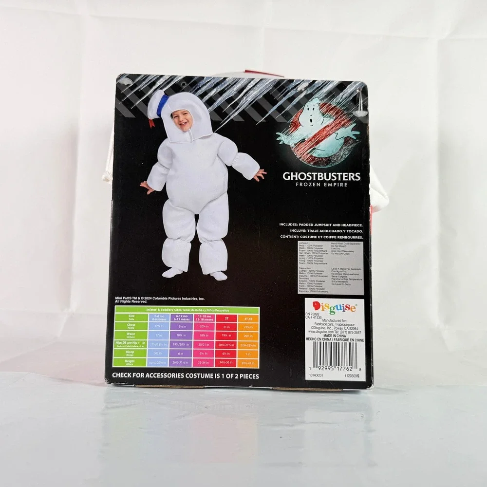 Ghostbusters Frozen Empire Mini Puffed Toddler Costume 2T Disguise NWT